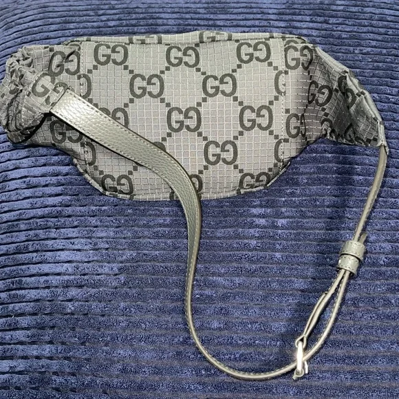 Gucci Dark Gray GG Pattern Belt Bag - Picture 8 of 8